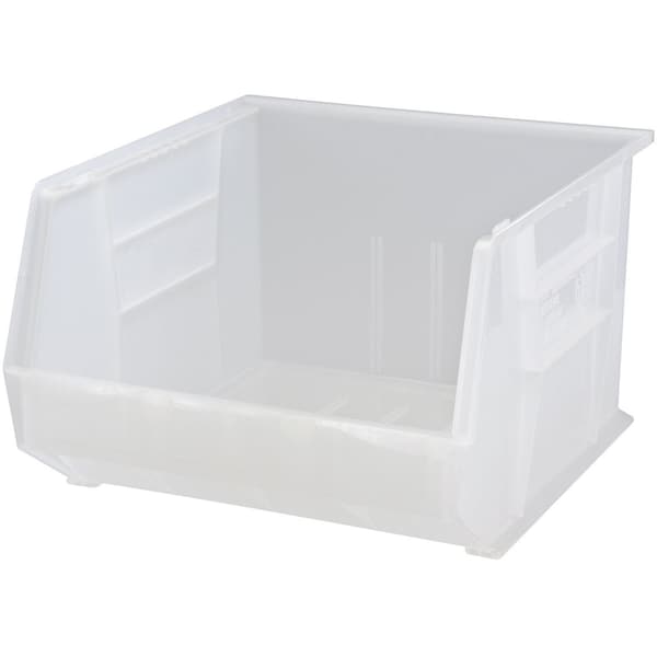 Quantum Storage Systems Storage Bin, Polypropylene, Clear, 11 in H, 16-1/2 in W QUS270CL - main